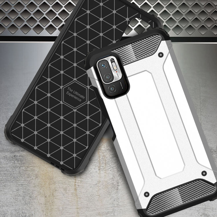 For Xiaomi Redmi Note 10 5G Magic Armor TPU + PC Combination Case(Silver) - Xiaomi Cases by buy2fix | Online Shopping UK | buy2fix