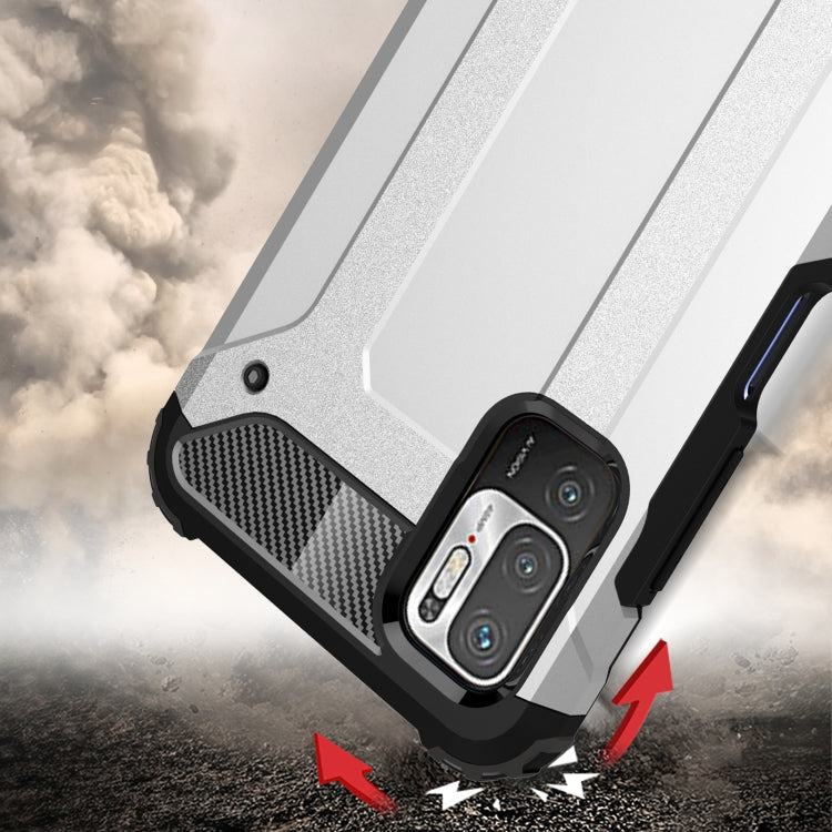 For Xiaomi Redmi Note 10 5G Magic Armor TPU + PC Combination Case(Silver) - Xiaomi Cases by buy2fix | Online Shopping UK | buy2fix