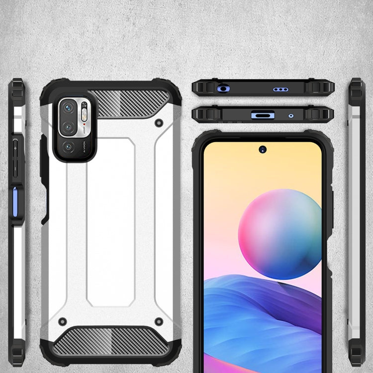 For Xiaomi Redmi Note 10 5G Magic Armor TPU + PC Combination Case(Silver) - Xiaomi Cases by buy2fix | Online Shopping UK | buy2fix