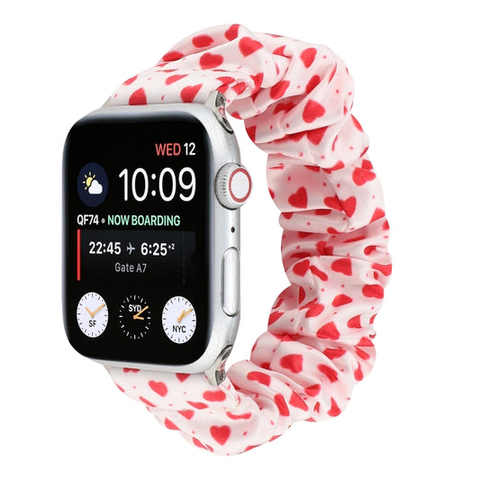 Fabric Hair Ring Watch Band For Apple Watch Ultra 49mm&Watch Ultra 2 49mm / Series 9&8&7 45mm / SE 3&SE 2&6&SE&5&4 44mm / 3&2&1 42mm(7) by buy2fix