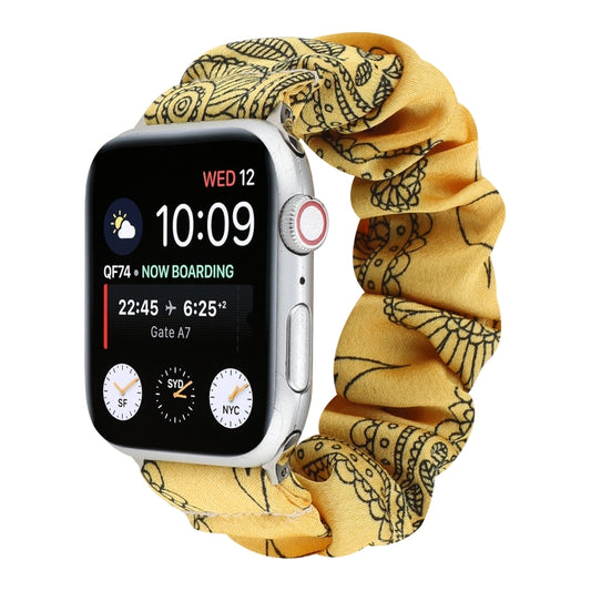 Fabric Hair Ring Watch Band For Apple Watch Series 9&8&7 41mm / SE 3&SE 2&6&SE&5&4 40mm / 3&2&1 38mm(2) by buy2fix