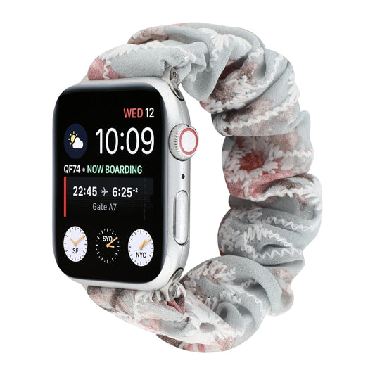 Fabric Hair Ring Watch Band For Apple Watch Series 9&8&7 41mm / SE 3&SE 2&6&SE&5&4 40mm / 3&2&1 38mm(5) by buy2fix