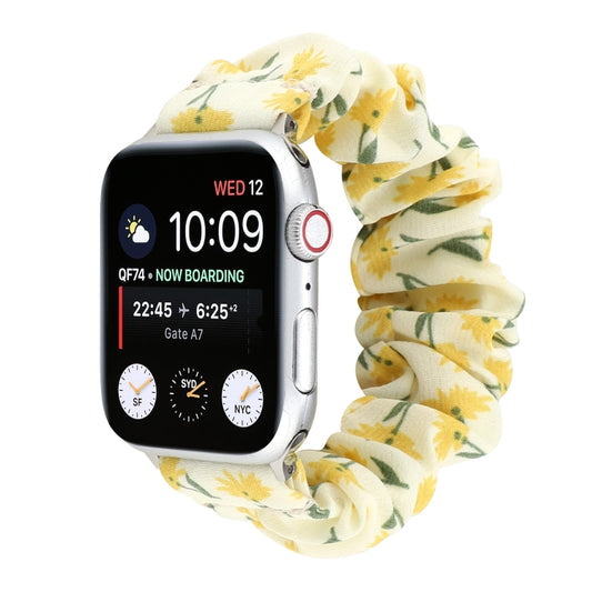 Fabric Hair Ring Watch Band For Apple Watch Series 9&8&7 41mm / SE 3&SE 2&6&SE&5&4 40mm / 3&2&1 38mm(1) by buy2fix