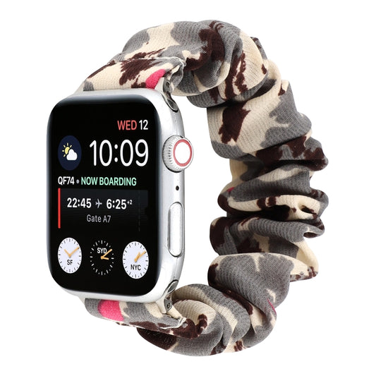 Fabric Hair Ring Watch Band For Apple Watch Series 9&8&7 41mm / SE 3&SE 2&6&SE&5&4 40mm / 3&2&1 38mm(6) by buy2fix