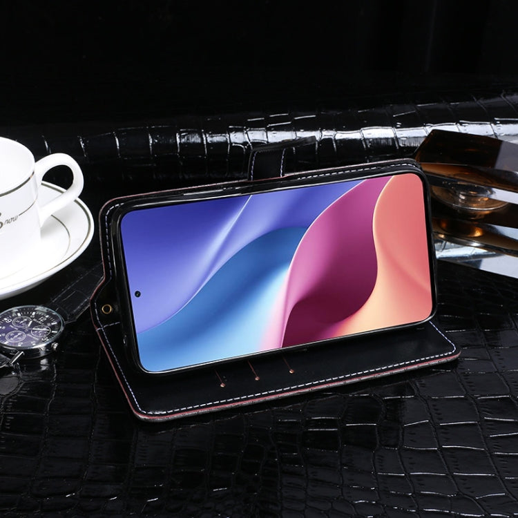 For Xiaomi Poco F3 / Redmi K40 idewei Crocodile Texture Horizontal Flip Leather Case with Holder & Card Slots & Wallet(Black) - Xiaomi Cases by idewei | Online Shopping UK | buy2fix