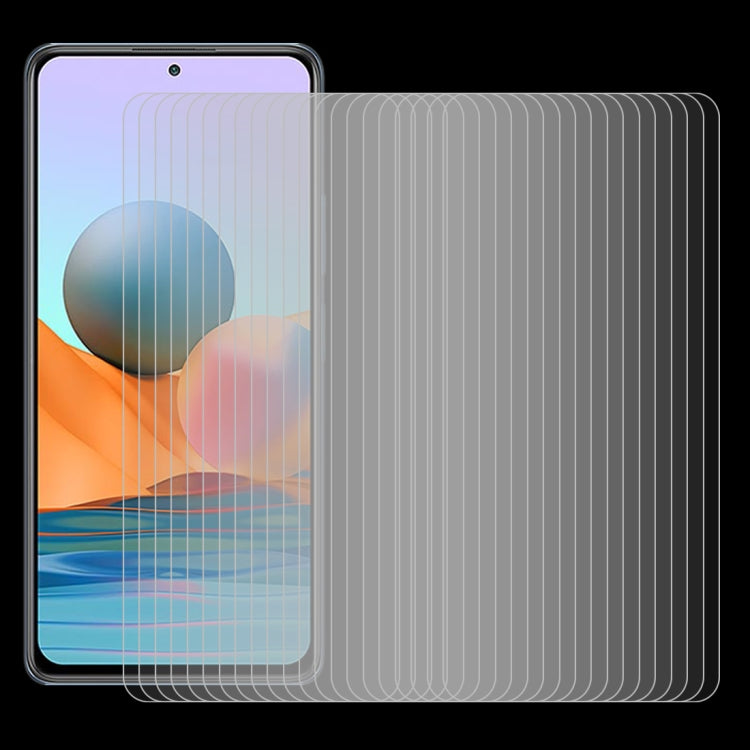 For Xiaomi Redmi Note 10 Pro / Note 10 Pro india 50 PCS 0.26mm 9H 2.5D Tempered Glass Film by buy2fix