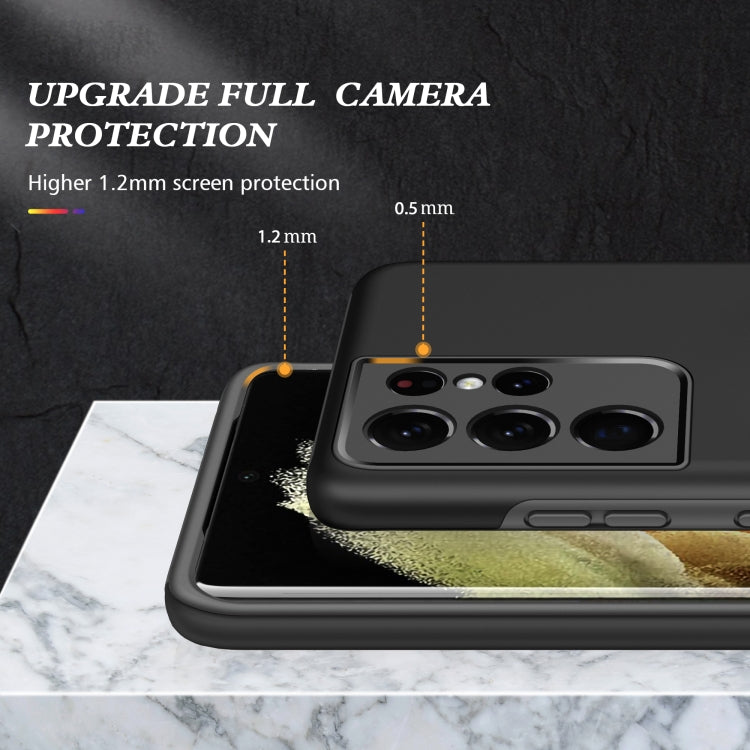 For Samsung Galaxy S21 Ultra 5G PC + TPU Shockproof Magnetic Protective Case with Invisible Ring Holder(Black) - Galaxy S21 Ultra 5G Cases by buy2fix | Online Shopping UK | buy2fix