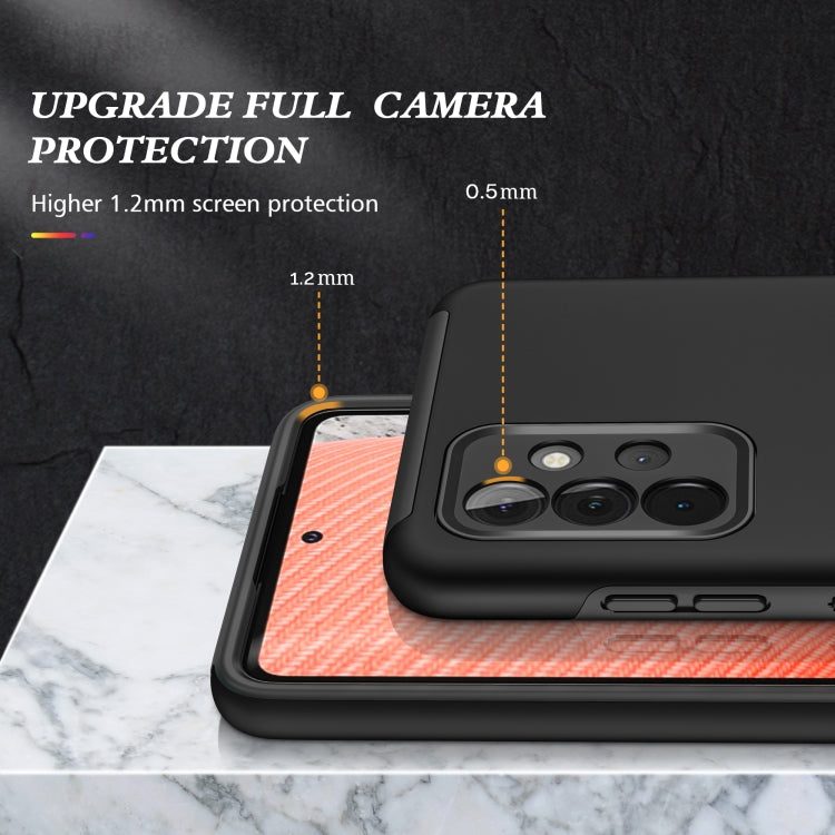 For Samsung Galaxy A72 PC + TPU Shockproof Magnetic Protective Case with Invisible Ring Holder(Black) - Galaxy Phone Cases by buy2fix | Online Shopping UK | buy2fix