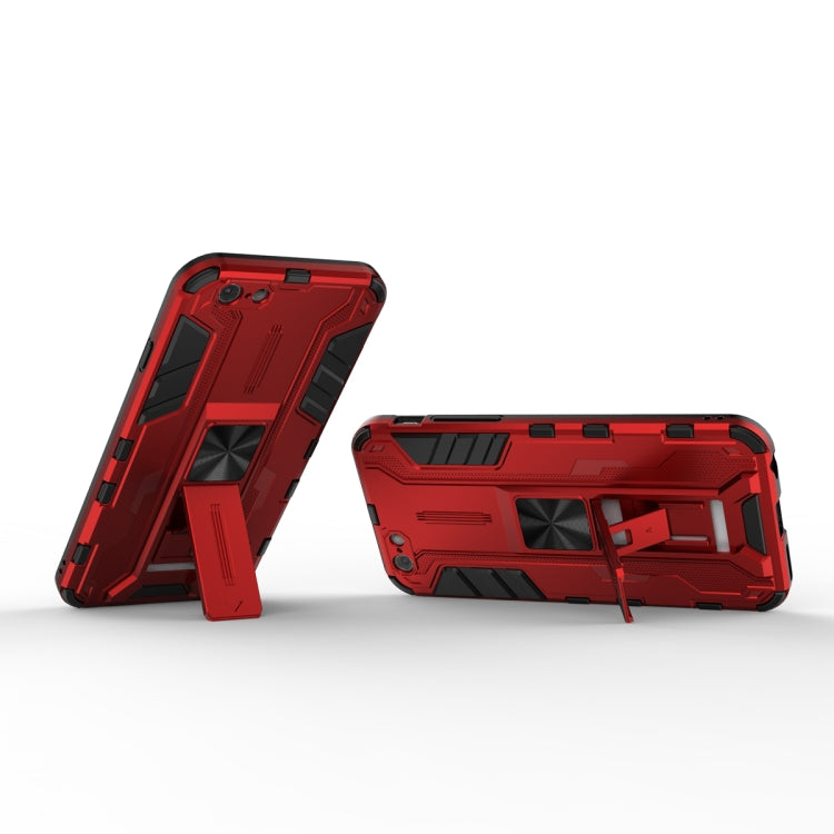 For iPhone SE 2022 / SE 2020 / 8 / 7 Supersonic PC + TPU Shock-proof Protective Case with Holder(Red) - iPhone SE 2022 / 2020 / 8 / 7 Cases by buy2fix | Online Shopping UK | buy2fix
