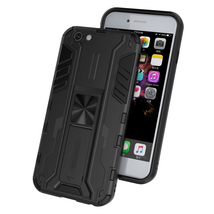 For iPhone SE 2022 / SE 2020 / 8 / 7 Supersonic PC + TPU Shock-proof Protective Case with Holder(Dark Blue) - iPhone SE 2022 / 2020 / 8 / 7 Cases by buy2fix | Online Shopping UK | buy2fix