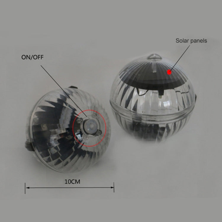 Solar Power Outdoor Pool Floating Ball Waterproof Light Garden Decoration Lamp(Warm Light) - Underwater Lights by buy2fix | Online Shopping UK | buy2fix