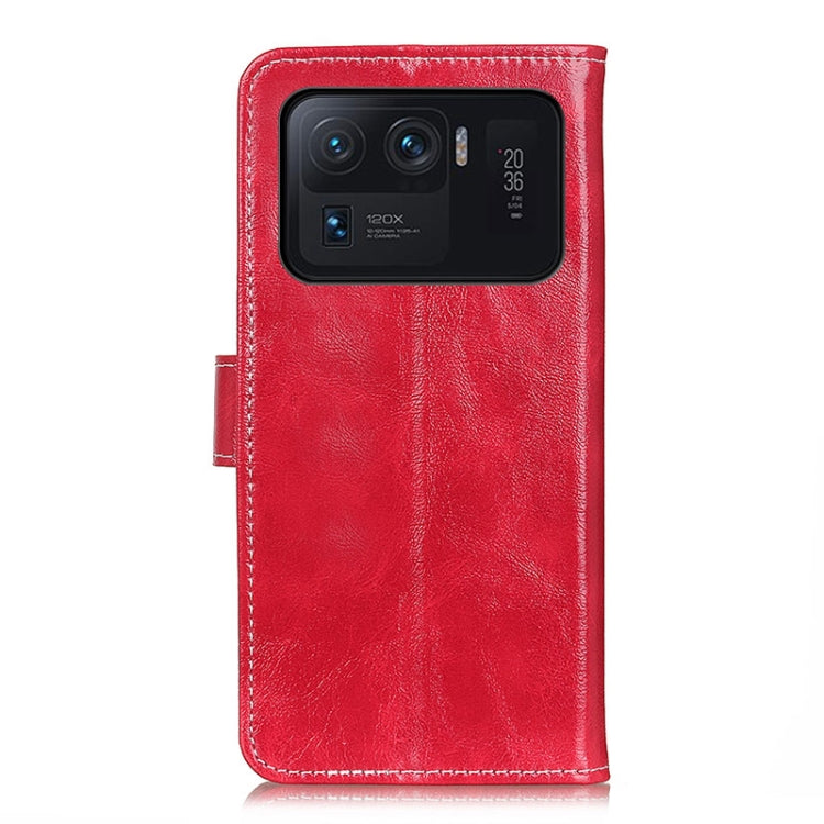 For Xiaomi Mi 11 Ultra Retro Crazy Horse Texture Horizontal Flip Leather Case with Holder & Card Slots & Photo Frame & Wallet(Red) - Xiaomi Cases by buy2fix | Online Shopping UK | buy2fix