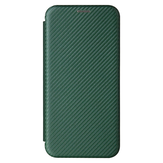 For Xiaomi Redmi Note 10S Carbon Fiber Texture Horizontal Flip TPU + PC + PU Leather Case with Card Slot(Green) by buy2fix