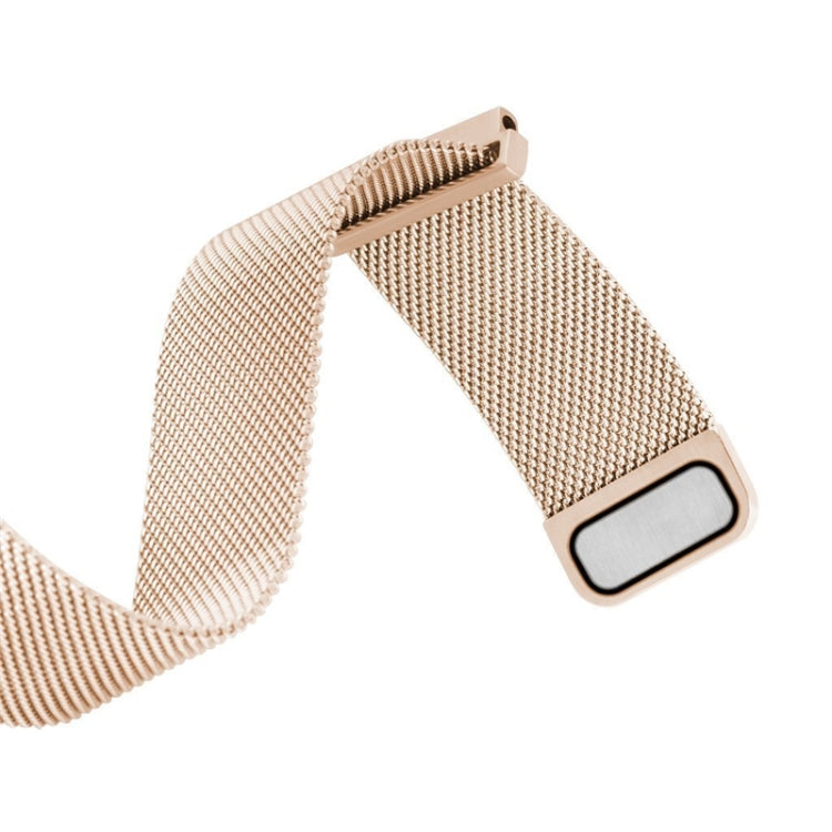 20mm Milanese Stainless Steel Replacement Watchband for Amazfit GTS / Amazfit GTS 2(Rose Gold) - Watch Bands by buy2fix | Online Shopping UK | buy2fix