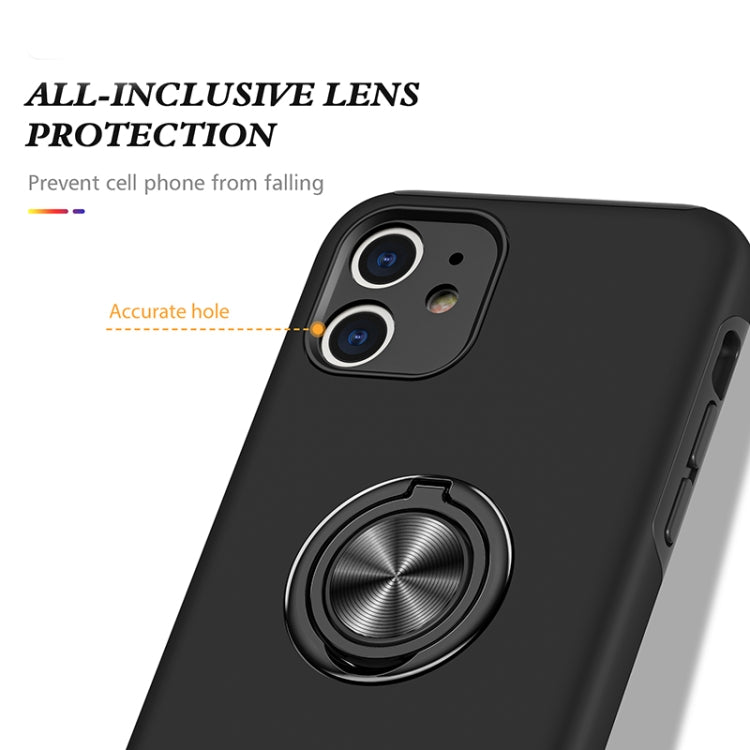 For iPhone 11 Magnetic Ring Kickstand Shockproof Phone Case (Black) - iPhone 11 Cases by buy2fix | Online Shopping UK | buy2fix