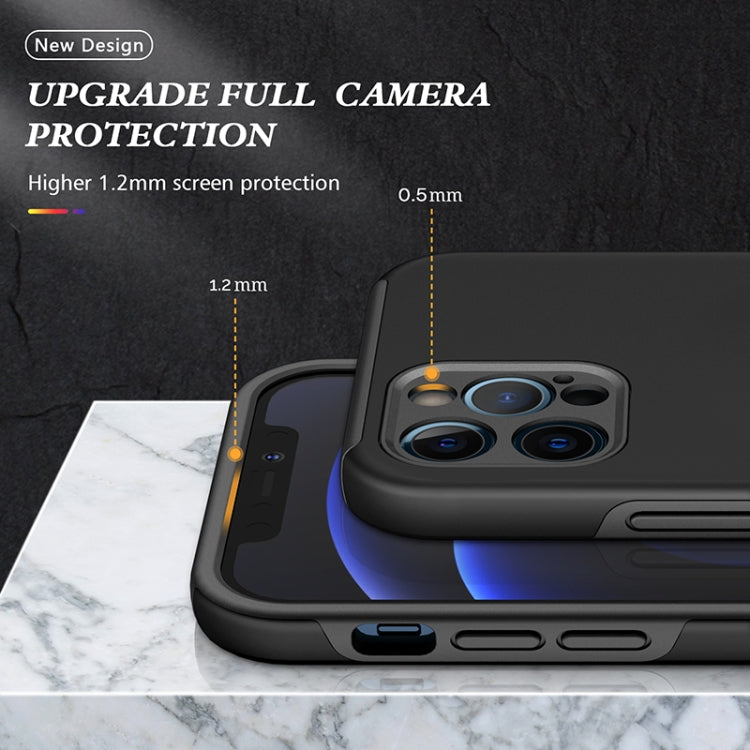 For iPhone 12 Pro Max Magnetic Ring Kickstand Shockproof Phone Case(Black) - iPhone 12 Pro Max Cases by buy2fix | Online Shopping UK | buy2fix