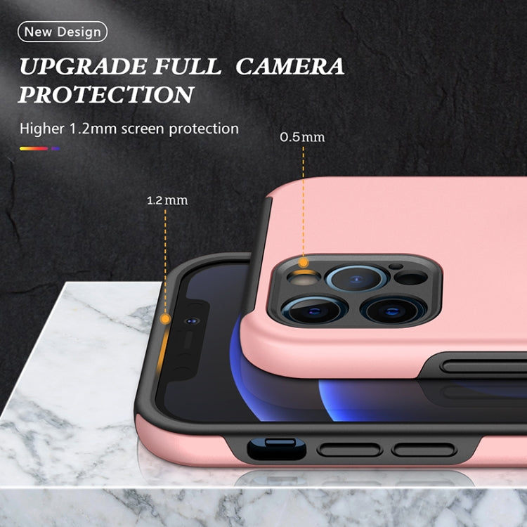 For iPhone 12 Pro Max Magnetic Ring Kickstand Shockproof Phone Case(Rose Gold) - iPhone 12 Pro Max Cases by buy2fix | Online Shopping UK | buy2fix