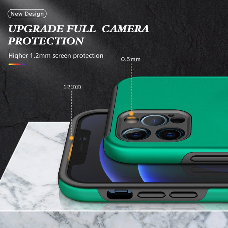 For iPhone 12 Pro Max Magnetic Ring Kickstand Shockproof Phone Case(Dark Green) - iPhone 12 Pro Max Cases by buy2fix | Online Shopping UK | buy2fix