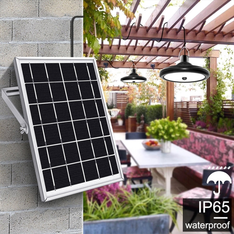 Smart Induction 2 in 1 112LEDs Solar Light Indoor and Outdoor Garden Garage LED Lamp, Light Color:Warm Light(Black) - Solar Lights by buy2fix | Online Shopping UK | buy2fix