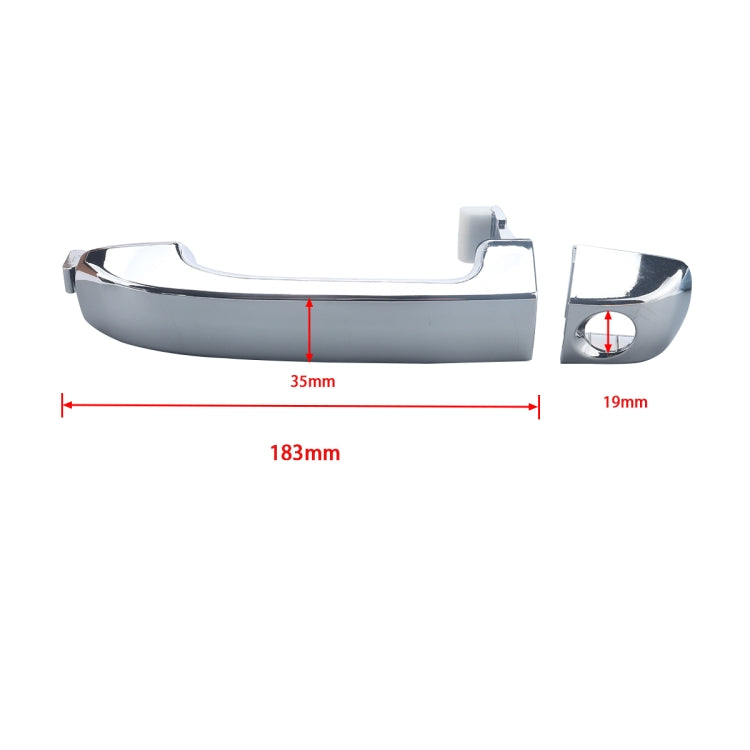4 PCS A5199 Car Electroplating Outside Door Handle 82651/82662-3J010 for Hyundai Veracruz 2007-2012 - Door Handles by buy2fix | Online Shopping UK | buy2fix