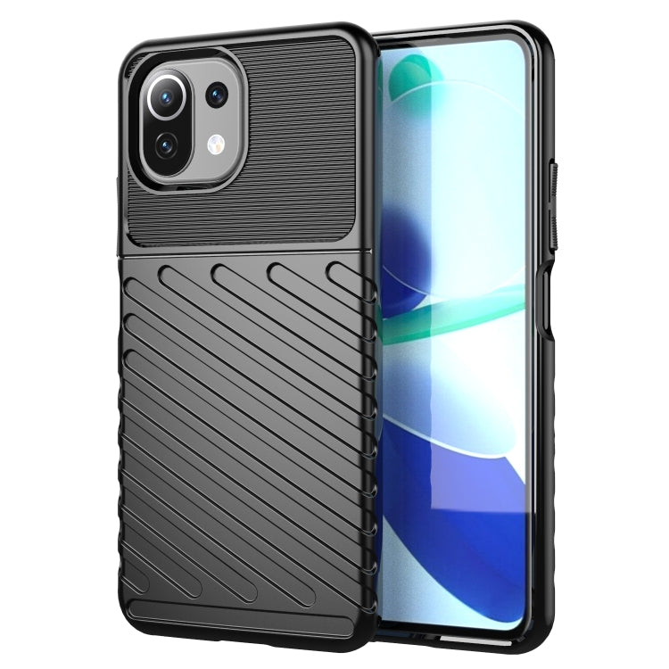 For Xiaomi Mi 11 Lite Thunderbolt Shockproof TPU Protective Soft Case(Black) - Xiaomi Cases by buy2fix | Online Shopping UK | buy2fix