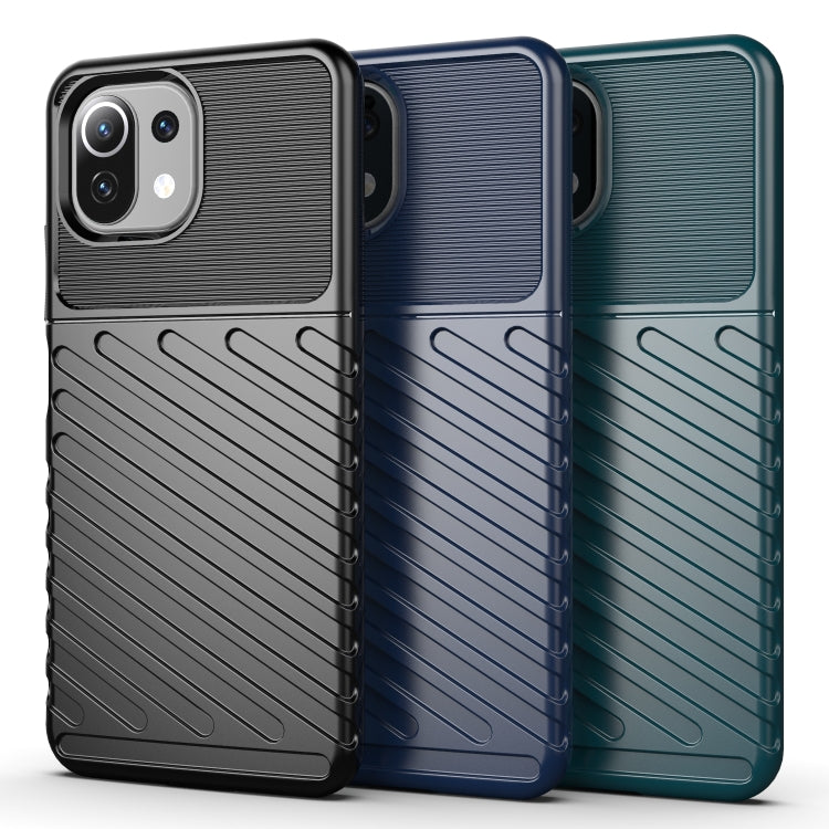 For Xiaomi Mi 11 Lite Thunderbolt Shockproof TPU Protective Soft Case(Black) - Xiaomi Cases by buy2fix | Online Shopping UK | buy2fix