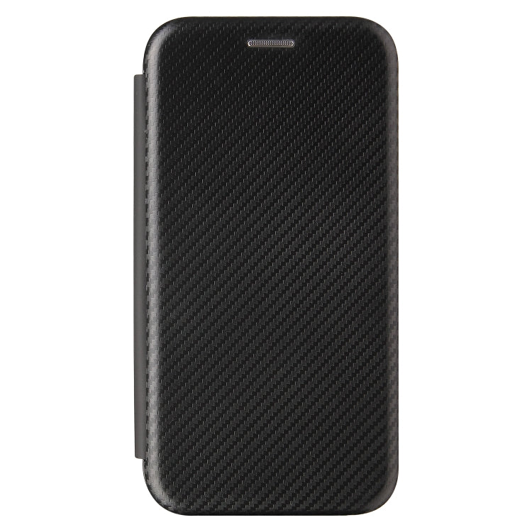 For Oukitel C22 Carbon Fiber Texture Horizontal Flip TPU + PC + PU Leather Case with Card Slot(Black) - More Brand by buy2fix | Online Shopping UK | buy2fix