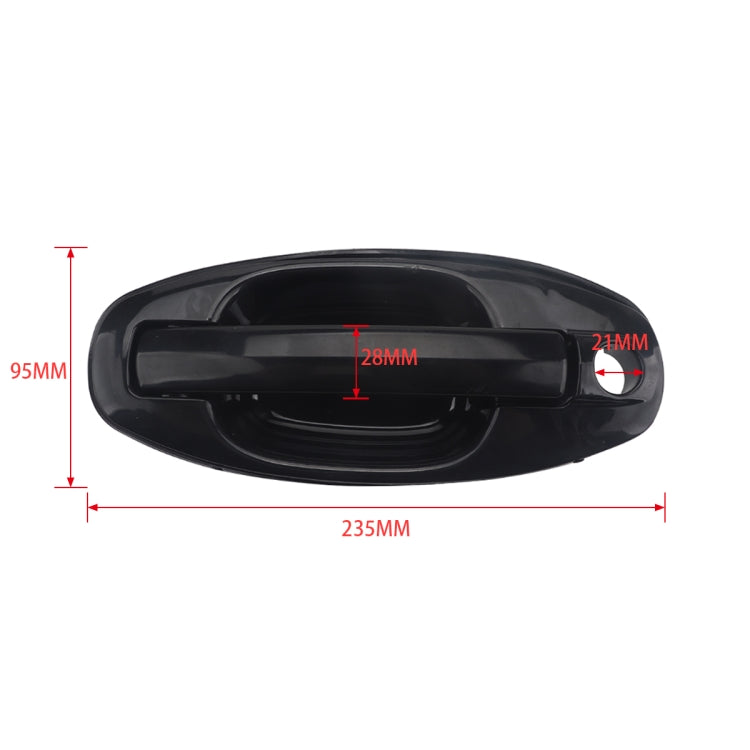 A5406-01 Car Front Left Outside Door Handle for Hyundai Santa Fe 2001-2006 - Door Handles by buy2fix | Online Shopping UK | buy2fix