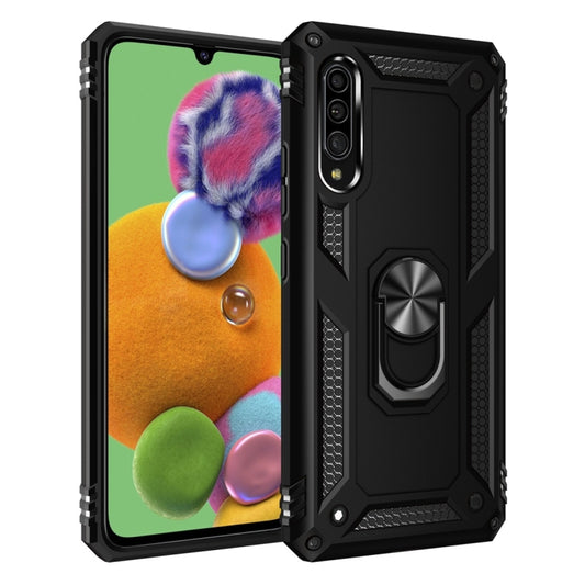 For Galaxy A90 5G Armor Shockproof TPU + PC Protective Case with 360 Degree Rotation Holder(Black) - Galaxy Phone Cases by buy2fix | Online Shopping UK | buy2fix