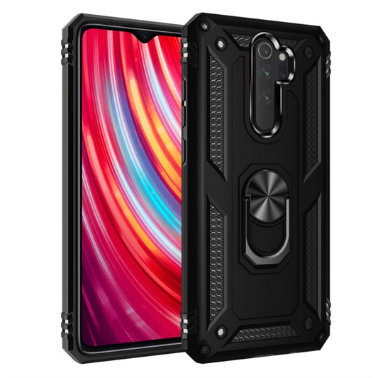 For Xiaomi Redmi Note 8 Pro Armor Shockproof TPU + PC Protective Case with 360 Degree Rotation Holder(Black) by buy2fix