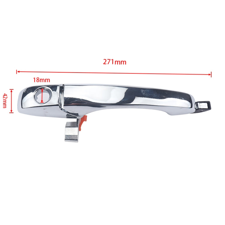 2 PCS A5858 Car Front Outside Door Handle 4589009AH+5065800AH for Chrysler 300 2005-2010 - Door Handles by buy2fix | Online Shopping UK | buy2fix