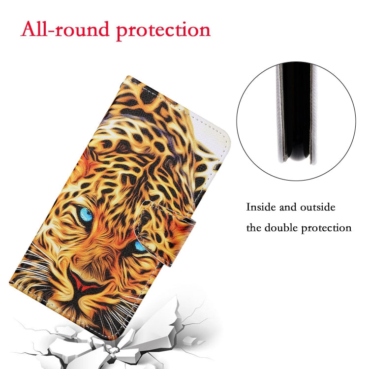 For Honor 10 Lite Colored Drawing Pattern Horizontal Flip Leather Case with Holder & Card Slots & Wallet & Lanyard(Yellow Leopard) - Honor Cases by buy2fix | Online Shopping UK | buy2fix