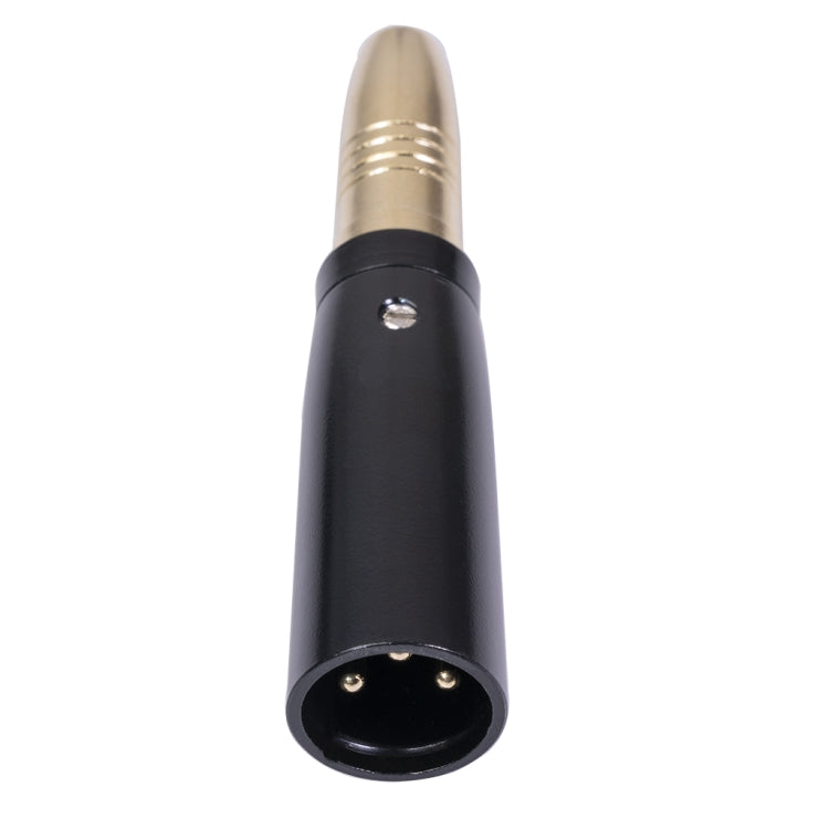 2 PCS LZ1164G Gilded 6.35mm Female to XRL Male Audio Adapter Microphone Stereo Speaker Connector - Microphone Audio Cable & Connector by buy2fix | Online Shopping UK | buy2fix