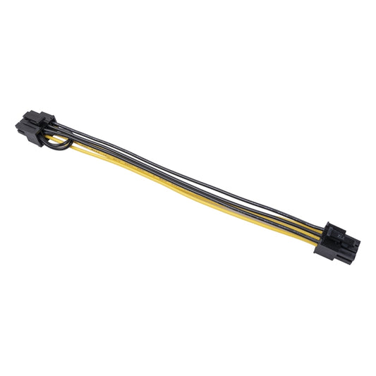 5 PCS 3682 6 Pin Female to 8 Pin Female Graphics Card Power Supply Adapter Cable, Length: 20cm by buy2fix