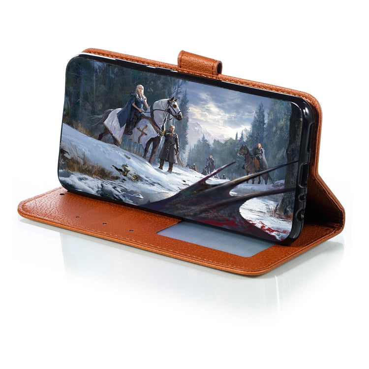 For Xiaomi Redmi Note 8 Feather Pattern Litchi Texture Horizontal Flip Leather Case with Holder & Wallet & Card Slots(Brown) - Xiaomi Cases by buy2fix | Online Shopping UK | buy2fix
