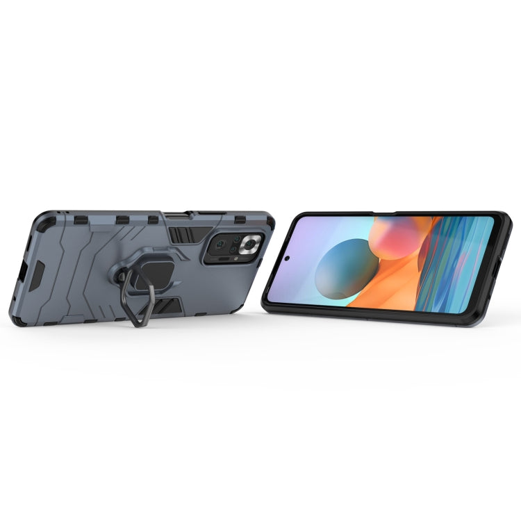 For Xiaomi Redmi Note 10 Pro PC + TPU Shockproof Protective Case with Magnetic Ring Holder(Navy Blue) - Xiaomi Cases by buy2fix | Online Shopping UK | buy2fix