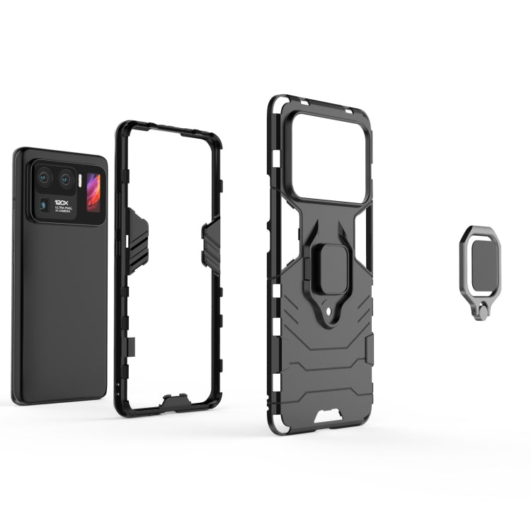 For Xiaomi Mi 11 Ultra PC + TPU Shockproof Protective Case with Magnetic Ring Holder(Red) - Xiaomi Cases by buy2fix | Online Shopping UK | buy2fix