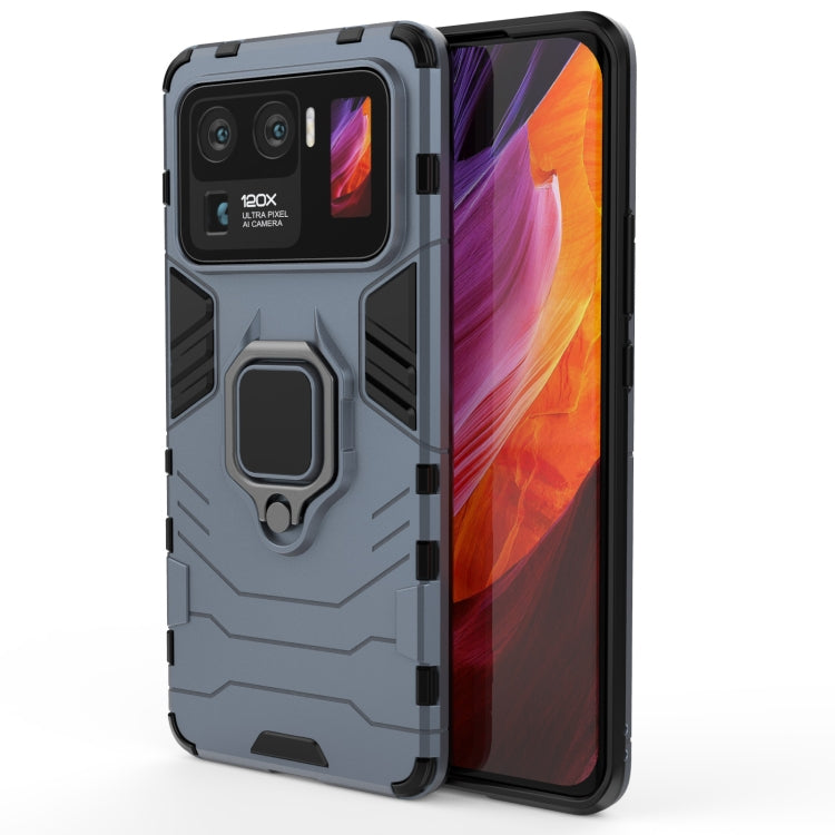 For Xiaomi Mi 11 Ultra PC + TPU Shockproof Protective Case with Magnetic Ring Holder(Navy Blue) - Xiaomi Cases by buy2fix | Online Shopping UK | buy2fix