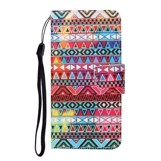 For Xiaomi Poco X3 NFC Colored Drawing Pattern Horizontal Flip Leather Case with Holder & Card Slots & Wallet & Lanyard(Tribal Ethnic Style) by buy2fix