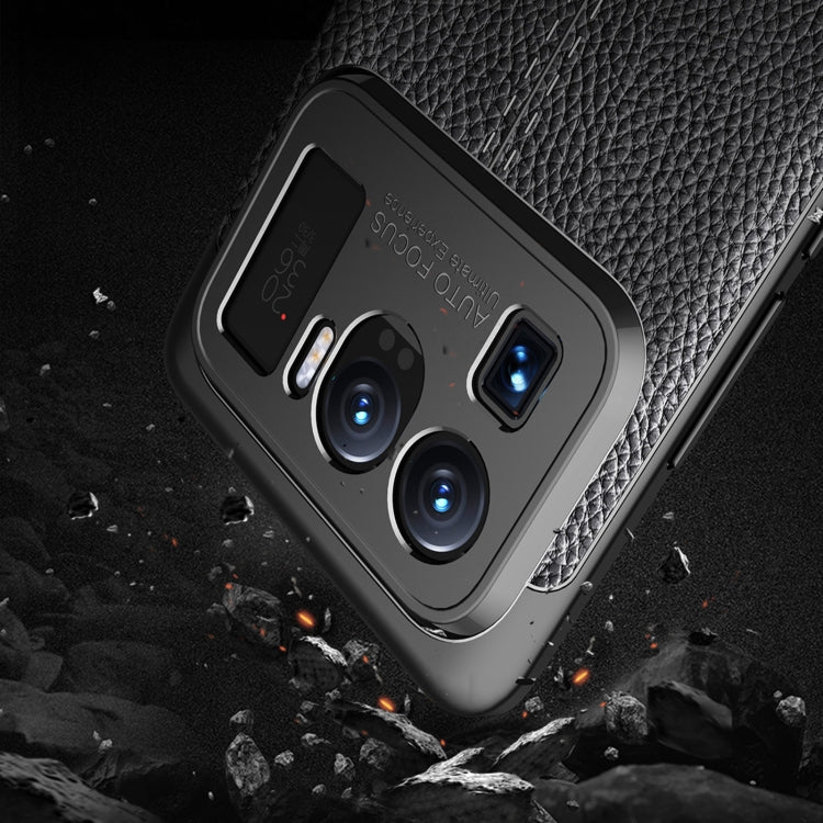 For Xiaomi Mi 11 Ultra Litchi Texture TPU Shockproof Case(Black) - Xiaomi Cases by buy2fix | Online Shopping UK | buy2fix