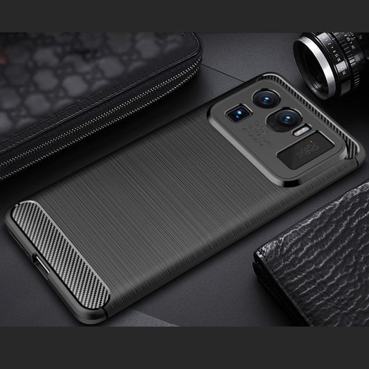 For Xiaomi Mi 11 Ultra Brushed Texture Carbon Fiber TPU Case(Black) by buy2fix
