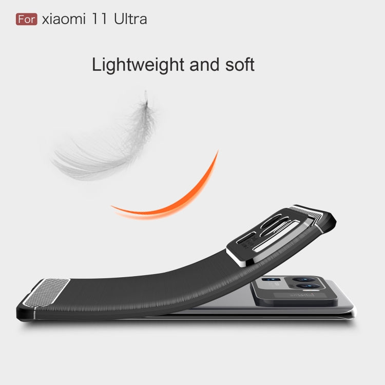 For Xiaomi Mi 11 Ultra Brushed Texture Carbon Fiber TPU Case(Navy Blue) - Xiaomi Cases by buy2fix | Online Shopping UK | buy2fix