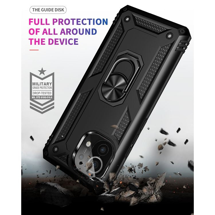 For Xiaomi Mi 11 Shockproof TPU + PC Protective Case with 360 Degree Rotating Holder(Black) - Xiaomi Cases by buy2fix | Online Shopping UK | buy2fix