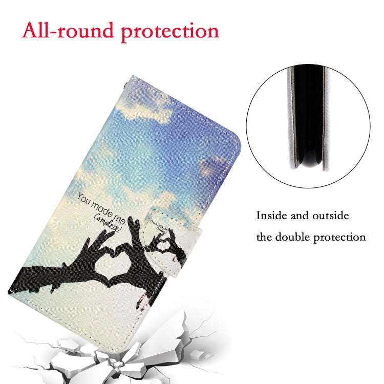For iPhone SE (2020)/ 7 /8 Painted Pattern Horizontal Flip Leathe Case(Finger) - More iPhone Cases by buy2fix | Online Shopping UK | buy2fix