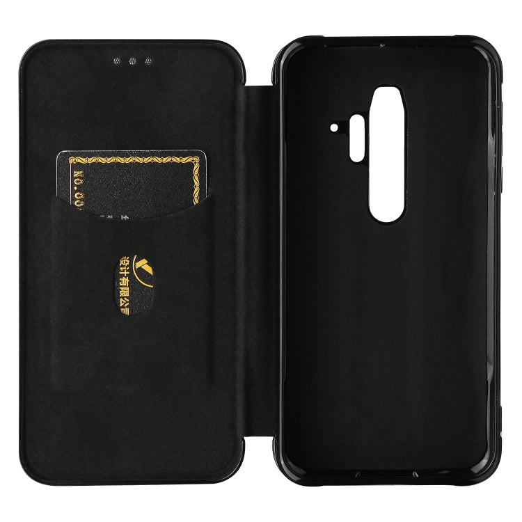 For Blackview BV6300 Pro Carbon Fiber Texture Horizontal Flip TPU + PC + PU Leather Case with Card Slot(Black) - More Brand by buy2fix | Online Shopping UK | buy2fix