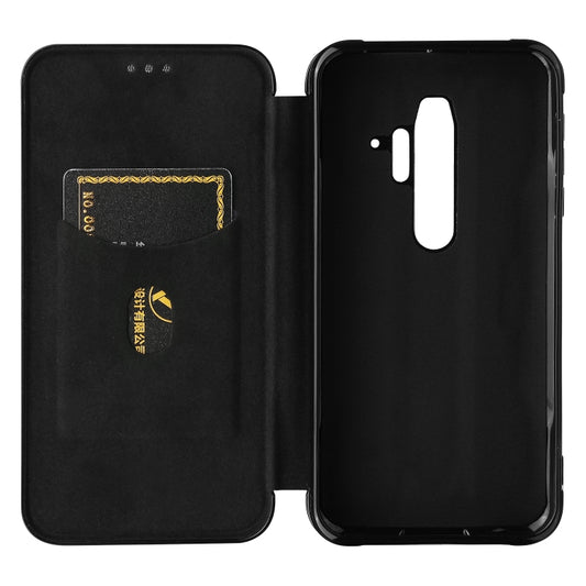 For Blackview BV6300 Pro Carbon Fiber Texture Horizontal Flip TPU + PC + PU Leather Case with Card Slot(Black) - More Brand by buy2fix | Online Shopping UK | buy2fix