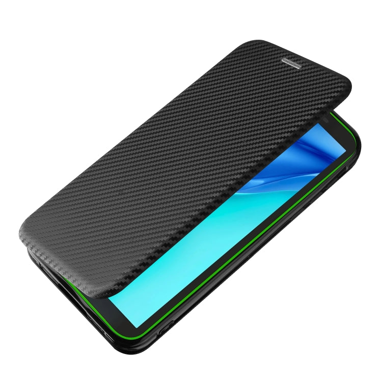 For Blackview BV6300 Pro Carbon Fiber Texture Horizontal Flip TPU + PC + PU Leather Case with Card Slot(Black) - More Brand by buy2fix | Online Shopping UK | buy2fix