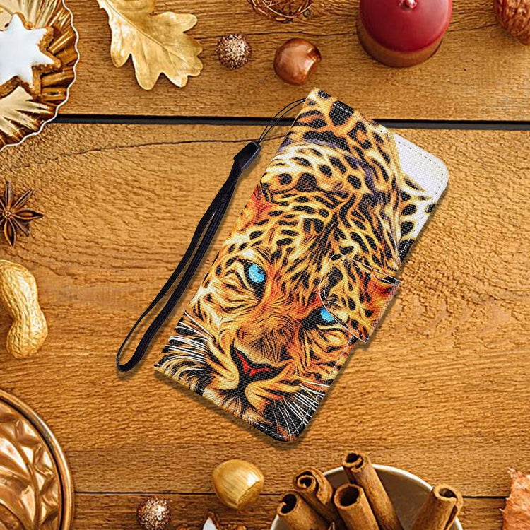 For Samsung Galaxy S21+ 5G Colored Drawing Pattern Horizontal Flip Leather Case with Holder & Card Slots & Wallet & Lanyard(Yellow Leopard) - Galaxy S21+ 5G Cases by buy2fix | Online Shopping UK | buy2fix