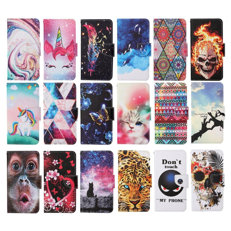 For Samsung Galaxy S21+ 5G Colored Drawing Pattern Horizontal Flip Leather Case with Holder & Card Slots & Wallet & Lanyard(Yellow Leopard) - Galaxy S21+ 5G Cases by buy2fix | Online Shopping UK | buy2fix