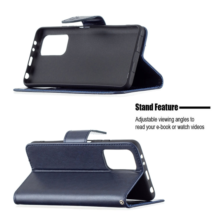 For Xiaomi Redmi Note 10 Pro Two Butterflies Embossing Pattern Horizontal Flip Leather Case with Holder & Card Slot & Wallet & Lanyard(Dark Blue) - Xiaomi Cases by buy2fix | Online Shopping UK | buy2fix